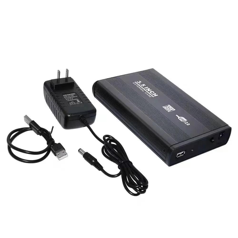 HDD ̽ USB 2.0-SATA Ʈ, SSD ϵ ̺ Ŭ, 480Mbps  ָ Ʈ ϵ ũ ڽ, 3.5 ġ